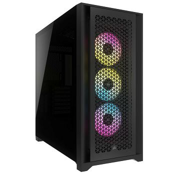 Corsair iCUE 5000D RGB Airflow Midi-Tower kućište, Tempered Glass - crno CC-9011242-WW