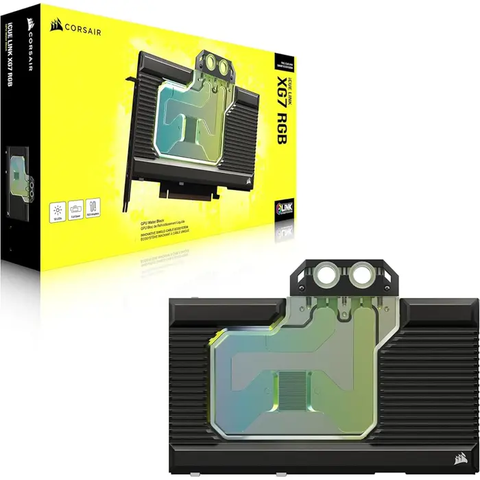 Corsair iCue Link XG7 RGB 4080 Suprim/Trio GPU Wasserblock - Acryl + Nickel-CX-9020030-WW