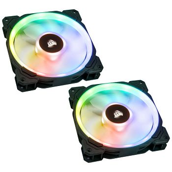 Corsair LL140 Node PRO High Performance PWM Fan (RGB), Twin Pack inkl. Controller - 140mm CO-9050074-WW