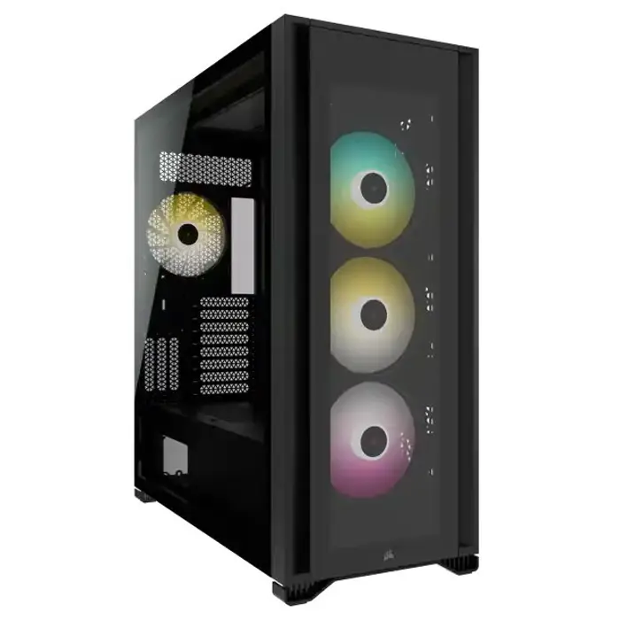 Corsair | Tempered Glass Full-Tower PC Case | iCUE 7000X RGB | Side window | Black | Full-Tower | Power supply included No | ATX