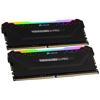 Corsair Vengeance RGB Pro, DDR4-3600, CL18 - 32 GB Dual-Kit, black CMW32GX4M2D3600C18