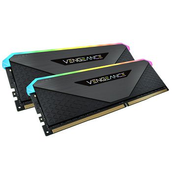 Corsair Vengeance RGB RT, DDR4-3200, CL16 - 32 GB Dual-Kit, black CMN32GX4M2Z3200C16