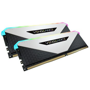 Corsair Vengeance RGB RT, DDR4-3600, CL18 - 16 GB Dual-Kit, white CMN16GX4M2Z3600C18W