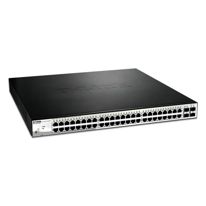 D-Link DGS-1210-52MP network switch Managed L2 Gigabit Ethernet (10/100/1000) Black, Silver 1U Power over Ethernet (PoE)