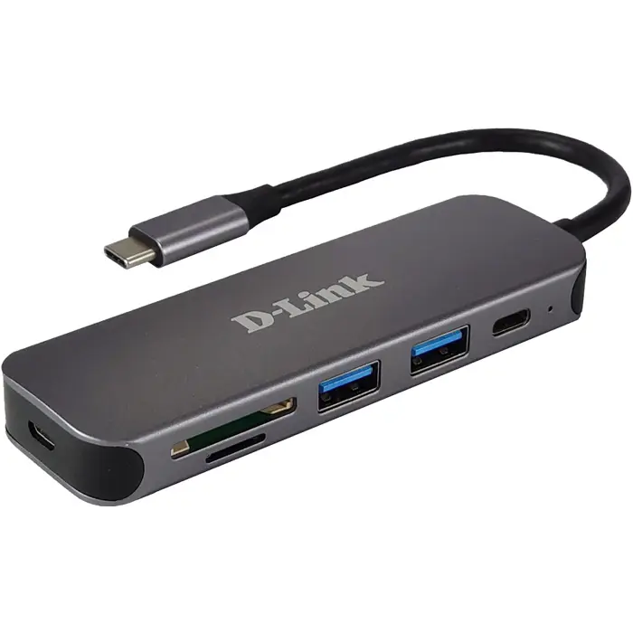 D-Link DUB-2325  6-in-1 USB-C Hub mit HDMI/USB-PD/SD-Reader retail