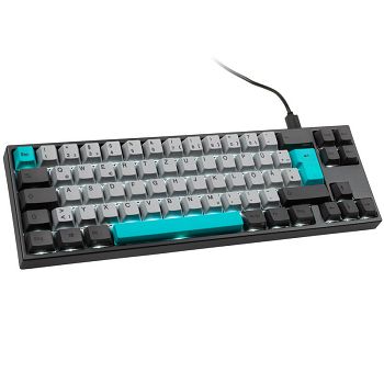 Ducky Miya Pro Moonlight TKL Gaming Tipkovnica za PC/Mac, MX-Blue, bijeli LED - tamnosiva MY69CC2W/LLPn2B1