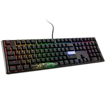 Ducky One 3 Classic Black/White Gaming Keyboard, RGB LED - MX-Blue (US) DKON2108ST-CUSPDCLAWSC1