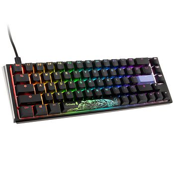 Ducky One 3 Classic Black/White SF Gaming Keyboard, RGB LED - MX-Speed-Silver (US) DKON2167ST-PUSPDCLAWSC1