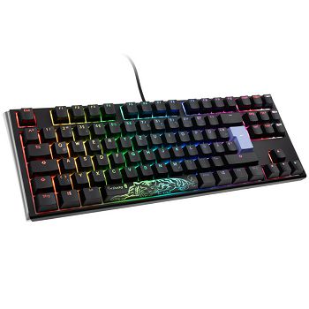 Ducky One 3 Classic Black/White TKL Gaming Tipkovnica, RGB LED - MX-Red DKON2187ST-RDEPDCLAWSC1