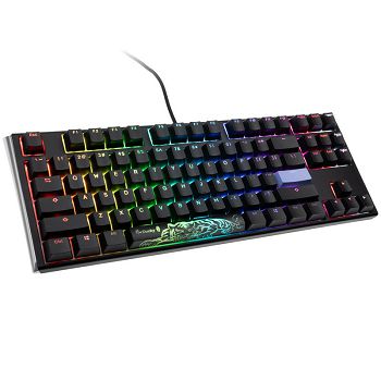 Ducky One 3 Classic Black/White TKL Gaming Tipkovnica, RGB LED - MX-Blue (US) DKON2187ST-CUSPDCLAWSC1