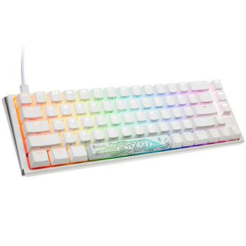 Ducky One 3 Classic Pure White SF Gaming Tipkovnica, RGB LED - MX-Red (US) DKON2167ST-RUSPDPWWWSC1