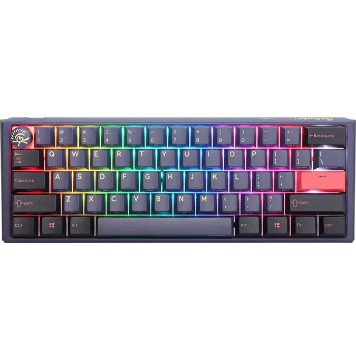 Ducky One 3 Cosmic Blue Mini Gaming Keyboard, RGB LED - MX-Blue (US)