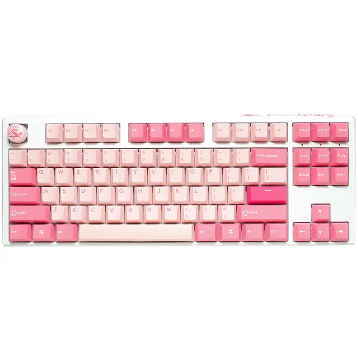 Ducky One 3 Gossamer TKL Pink Gaming Keyboard - MX-Silent-Red (US)