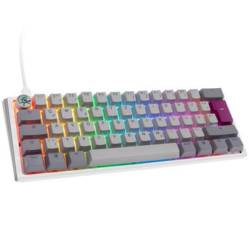 Ducky One 3 Mist Gray Mini Gaming Keyboard, RGB LED - MX-Blue DKON2161ST-CDEPDMIWHHC2