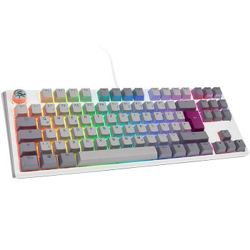 Ducky One 3 Mist Gray TKL Gaming Keyboard, RGB LED - MX-Brown DKON2187ST-BDEPDMIWHHC2