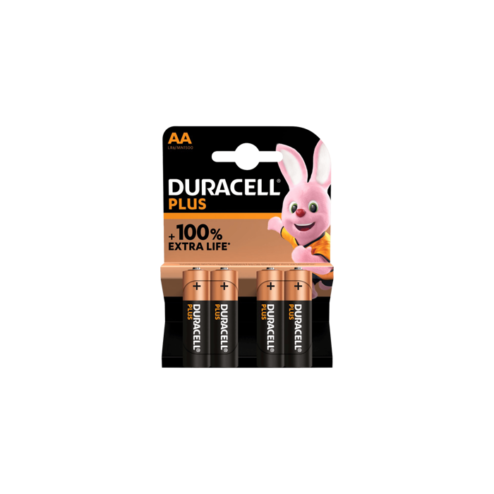 Duracell Baterija alkalna, AA, 1,5 V, blister 4 kom. - Mignon AA B4