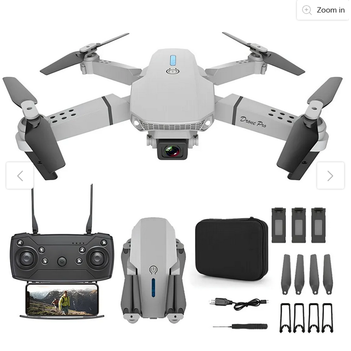 E88 Pro Drone | Drone + 3 batteries + pouch set | 1800mAh