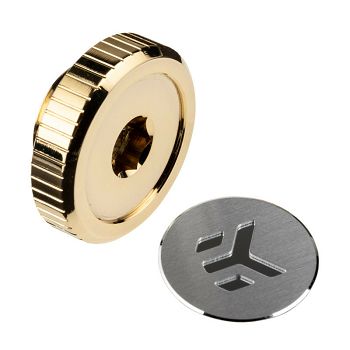 EK Water Blocks EK-Quantum Torque sealing plug G1/4 inch - with EKWB logo, gold 