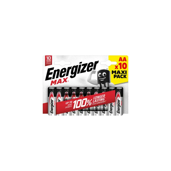 ENERGIZER BATTERIES MAX AA LR6 10 PCS ECO