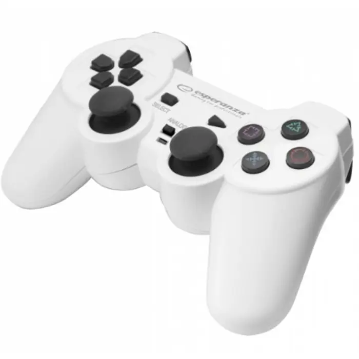 Esperanza EGG107W Gaming Controller Black, White USB 2.0 Gamepad Analogue / Digital PC, Playstation 3