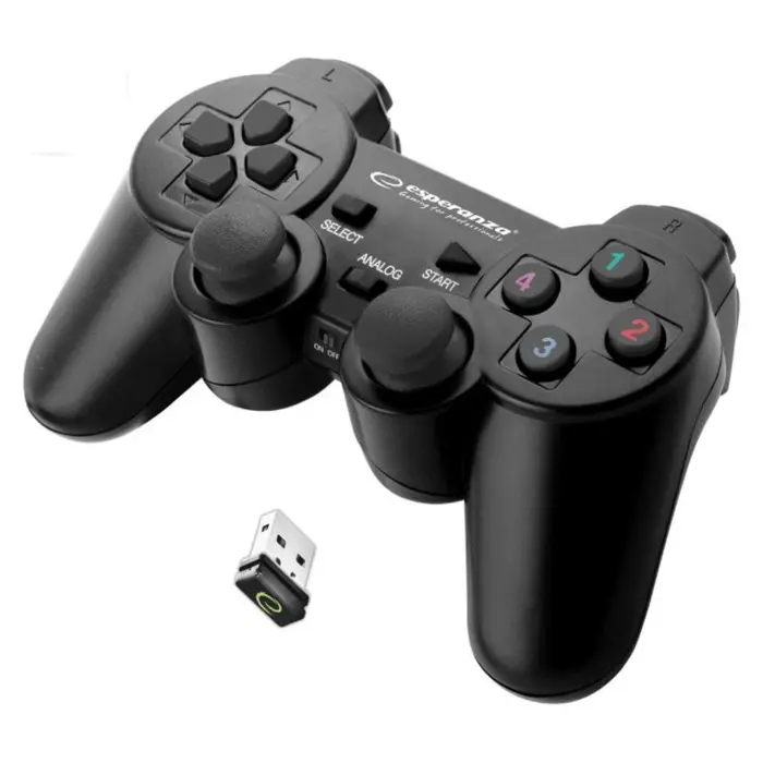 Esperanza EGG108K Gaming Controller Gamepad PC,Playstation 3 Analogue / Digital USB 2.0 Black