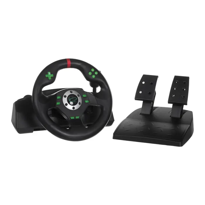 Esperanza EGW101 Gaming Controller Steering wheel Playstation,Playstation 3 Digital USB Black,Green