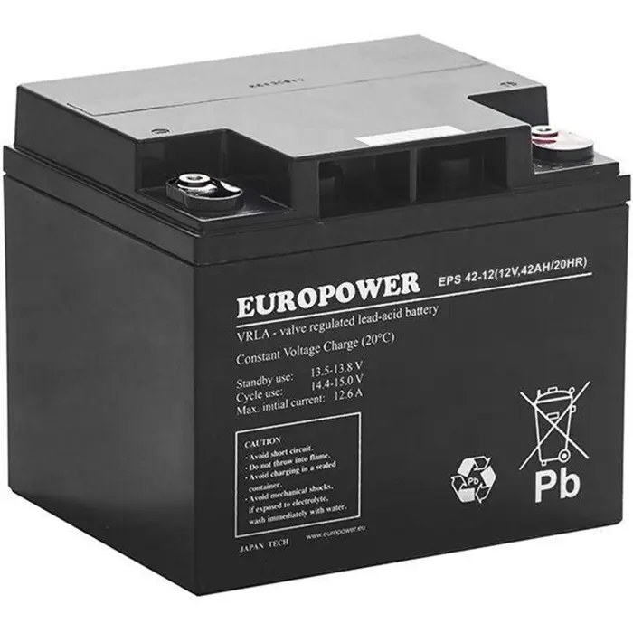 EUROPOWER AGM battery EPS series 12V 42Ah (Service life 8-12 years)