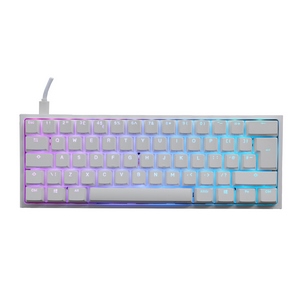 Ducky One 2 Pro Mini Gaming Keyboard, RGB LED - Cherry Silver