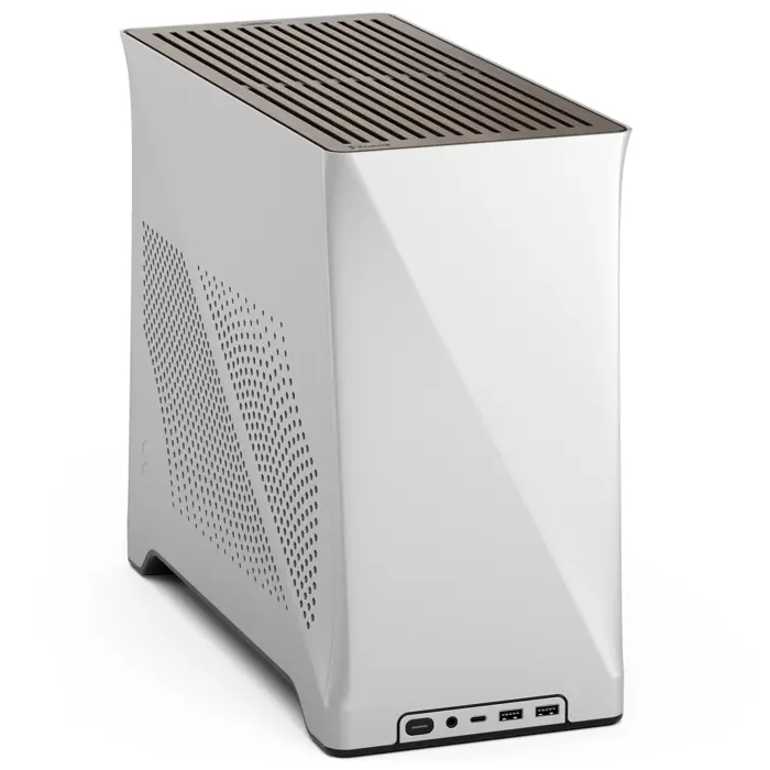 Fractal Design Era 2 Mini-ITX Gehäuse, Walnussholz-Panel – Silber-FD-C-ERA2N-01