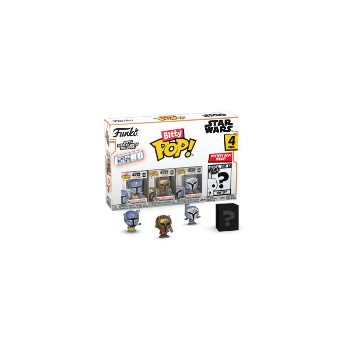 FUNKO BITTY POP: STAR WARS - HEAVY MANDALORIAN 4PK - 889698754514