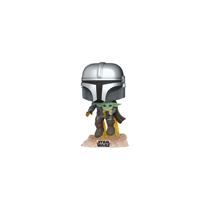 FUNKO POP: STAR WARS - MANDALORIAN - MANDO FLYING W/JET PACK - 889698509596