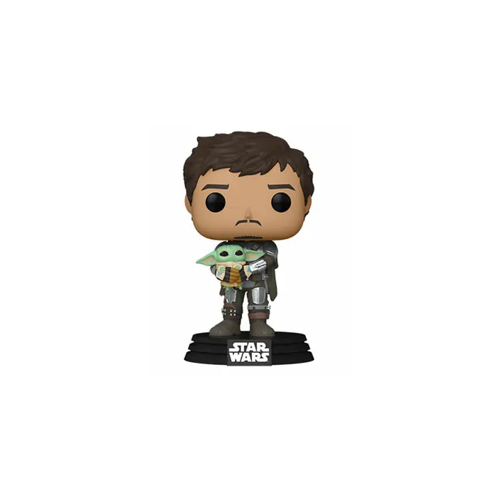 FUNKO POP: STAR WARS - MANDALORIAN - MANDO HOLDING CHILD - 889698545259