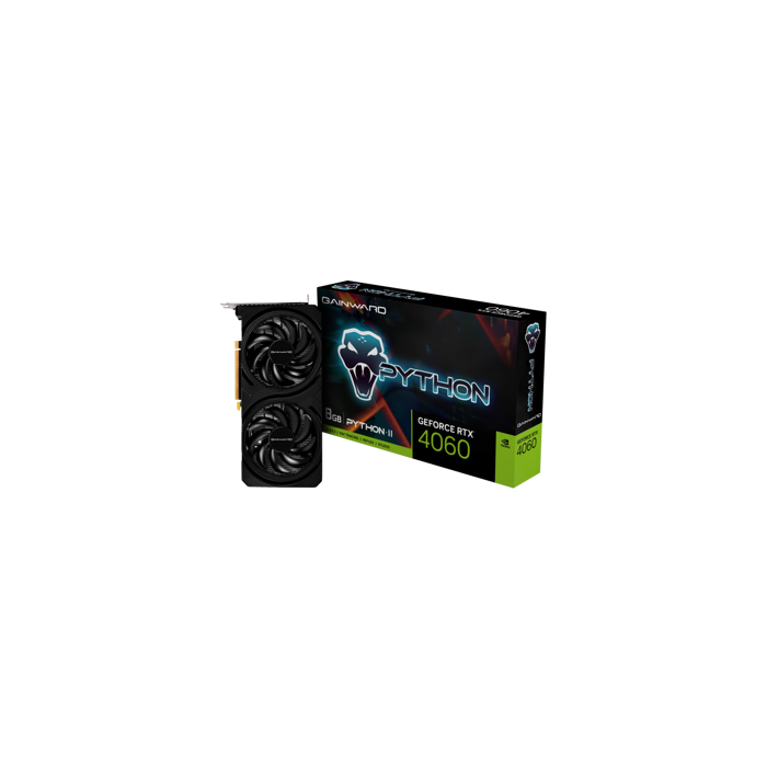 Gainward GF RTX4060 Python II, GDDR6, 8GB