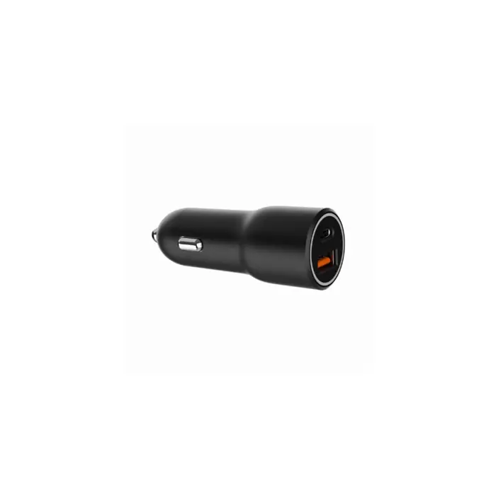 Gembird 2-port USB car fast charger, Type-C PD, 38 W, black