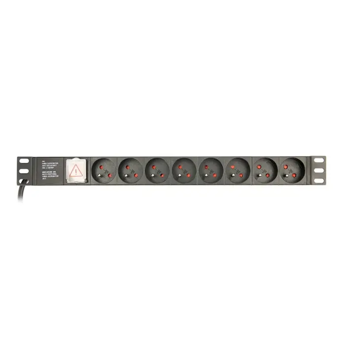 Gembird EG-PDU-014-FC14 power distribution unit (PDU) 8 AC outlet(s) 1U Black