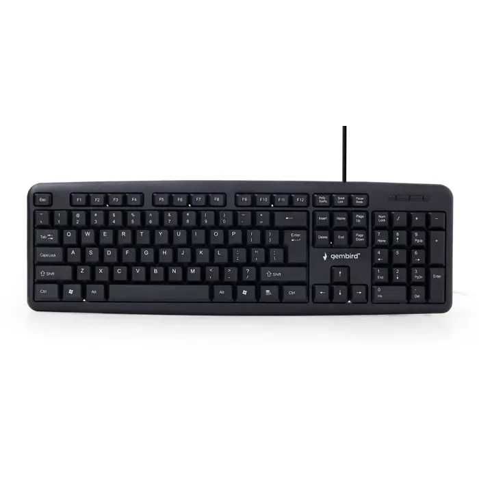 Gembird KB-U-103 keyboard USB US English Black