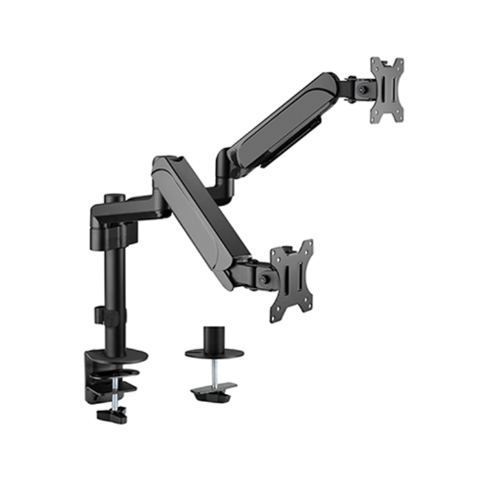 Gembird MA-DA2P-01 Adjustable desk 2-display mounting arm, 17”-32”, up to 9 kg