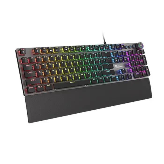 GENESIS Thor 400 RGB keyboard Gaming USB QWERTY US International Black, Dark Grey