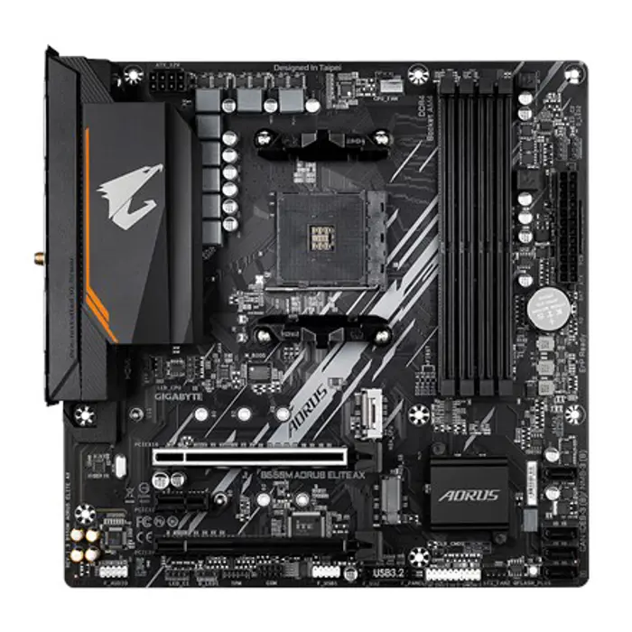 Gigabyte B550M AORUS ELITE AXG13 | Processor family AMD | Processor socket AM4 | DDR4 | Number of SATA connectors 4