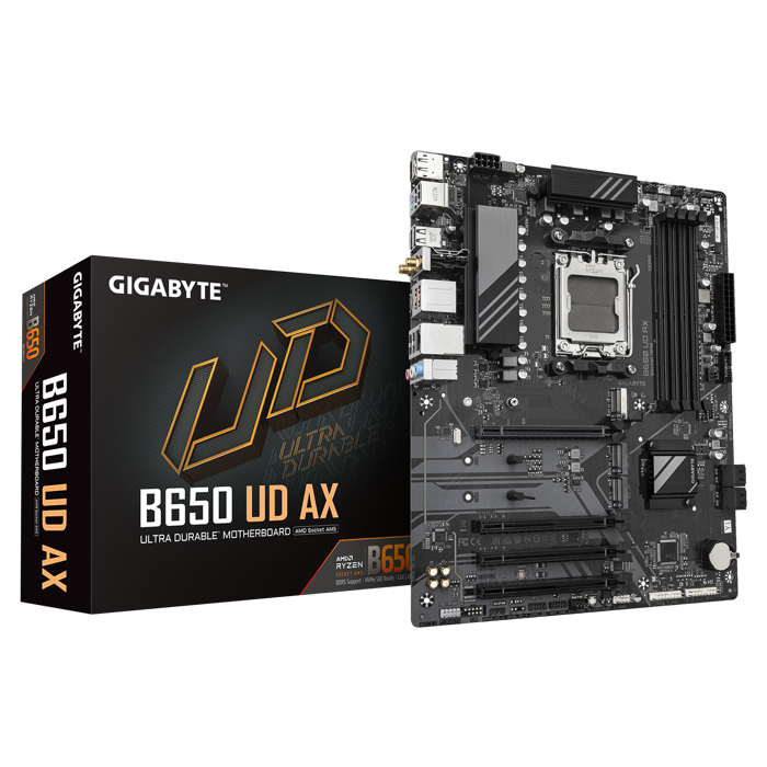 GIGABYTE B650 UD AX, AMD B650 Mainboard - Sockel AM5, DDR5-B650 UD AX