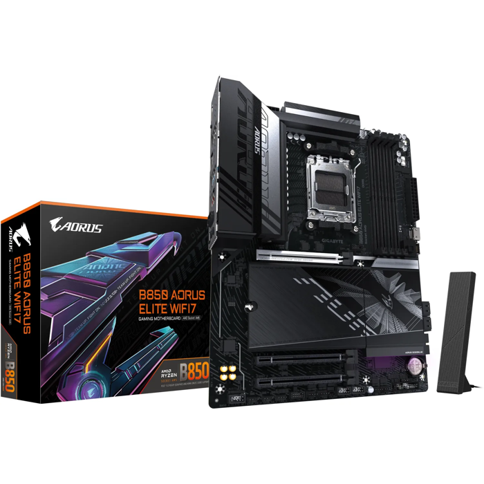 Gigabyte B850 Aorus Elite WiFi7, DDR5, SATA3, USB3.2GEN2X2, DP, 2.5GBE, WIFI 7, AM5 ATX