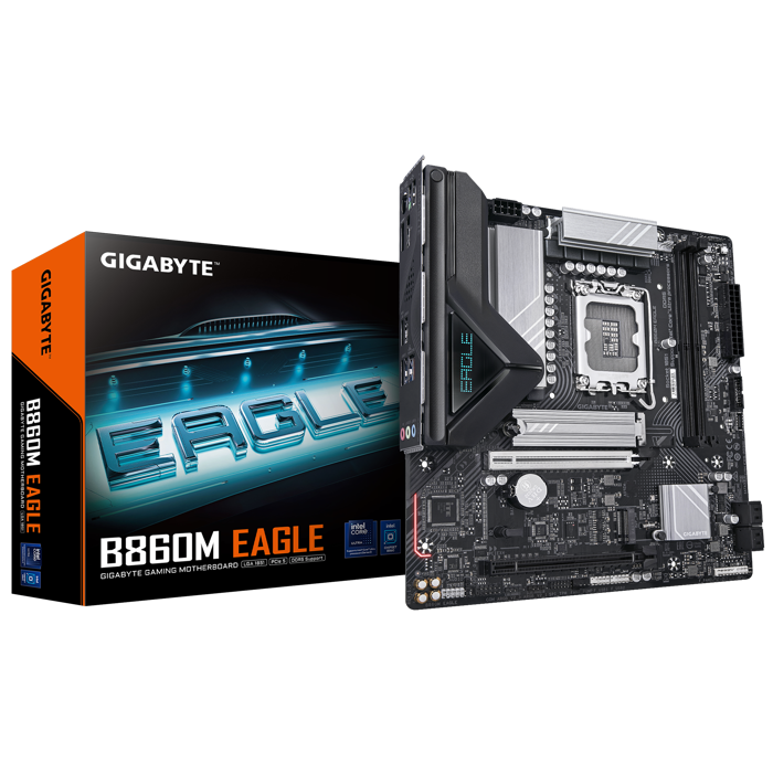 GIGABYTE B860M Eagle Mainboard, Sockel LGA 1851, Intel B860, mATX, DDR5-B860M EAGLE