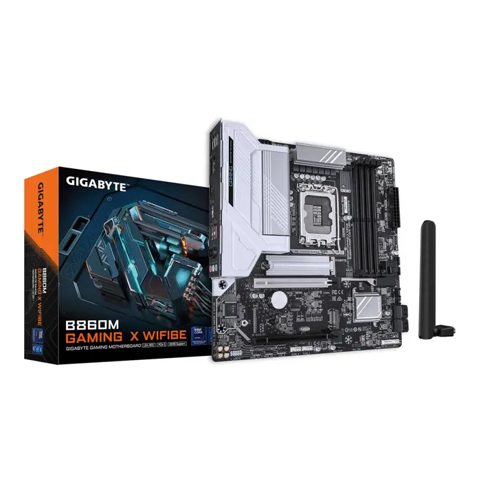 GIGABYTE B860M Gaming X WiFi6E Mainboard, Sockel LGA 1851, Intel B860, mATX, DDR5-B860M GAMING X WIFI6E