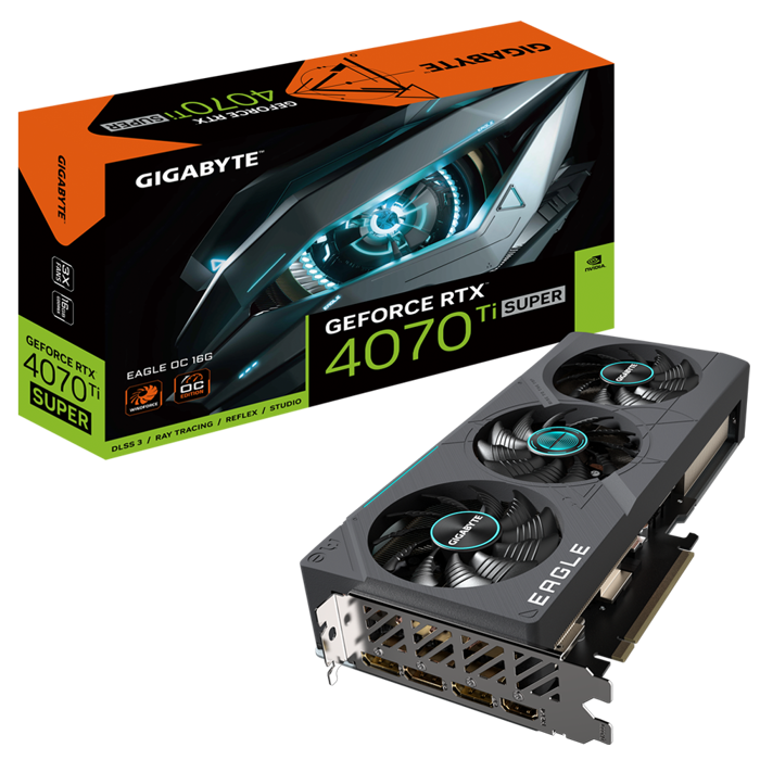 GIGABYTE GeForce RTX 4070 Ti Super Eagle OC 16G, 16384 MB GDDR6X-GV-N407TSEAGLE OC-16GD