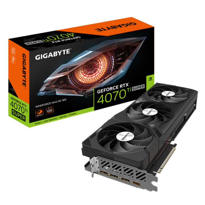 GIGABYTE GeForce RTX 4070 Ti Super Windforce OC 16G, 16384 MB GDDR6X-GV-N407TSWF3OC-16GD