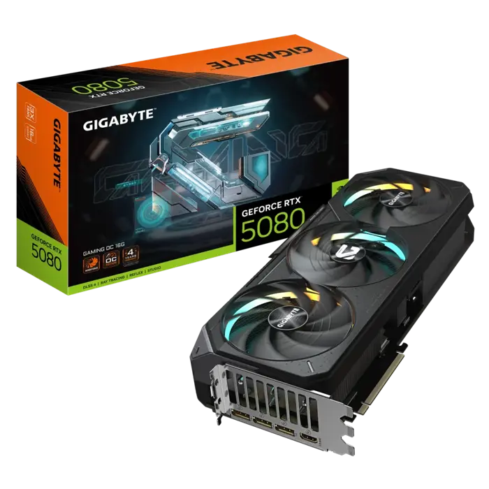 Gigabyte GeForce RTX 5080 Gaming OC 16G, 16384 MB GDDR7