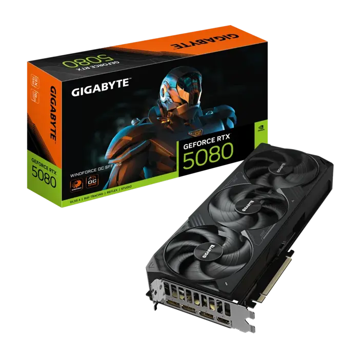 Gigabyte GeForce RTX 5080 Windforce OC SFF 16G, 16384 MB GDDR7