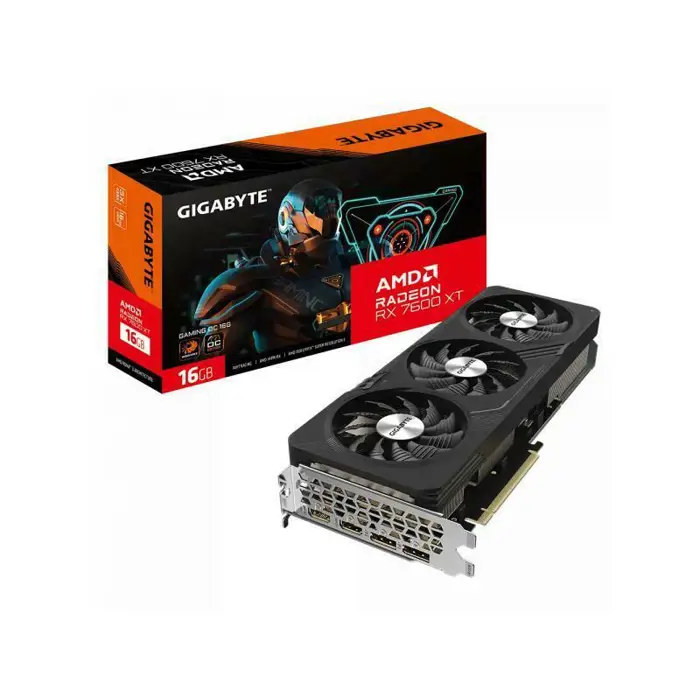 GIGABYTE Radeon RX 7600 XT Gaming OC, 16384 MB GDDR6-GV-R76XTGAMING OC-16GD