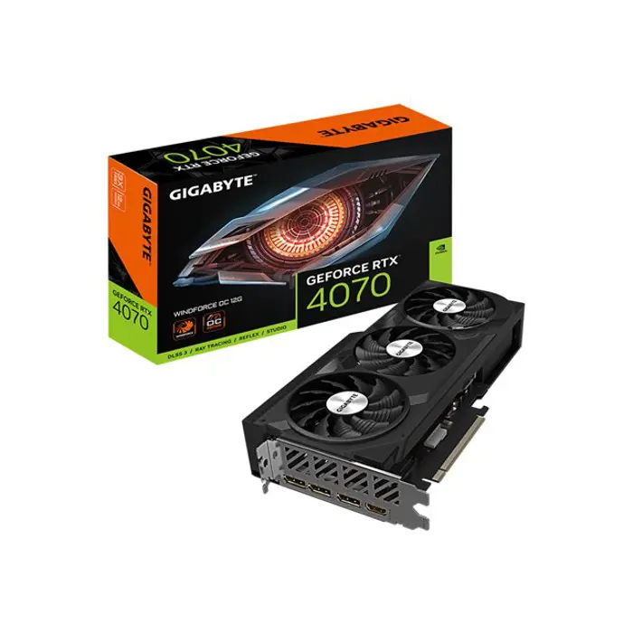 Grafička GIGABYTE RTX 4070 WINDFORCE OC 12GB, GV-N4070WF3OC-12GD