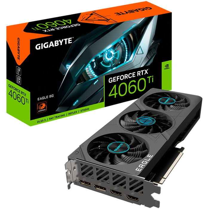 GIGABYTE Video Card NVIDIA GeForce RTX 4060 TI WINDFORCE OC V2 8G, GDDR6 8GB/128bit, PCI-E 4.0 x8, 1xHDMI, 3xDP, 1x8-pin, Retail